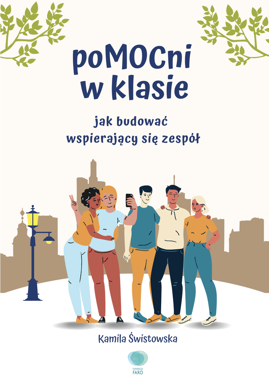 Okładka publikacji dla nauczycieli pod tytułem Działaj z klasą