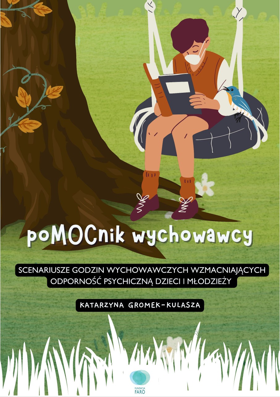 Okładka publikacji dla nauczycieli pod tytułem Działaj z klasą